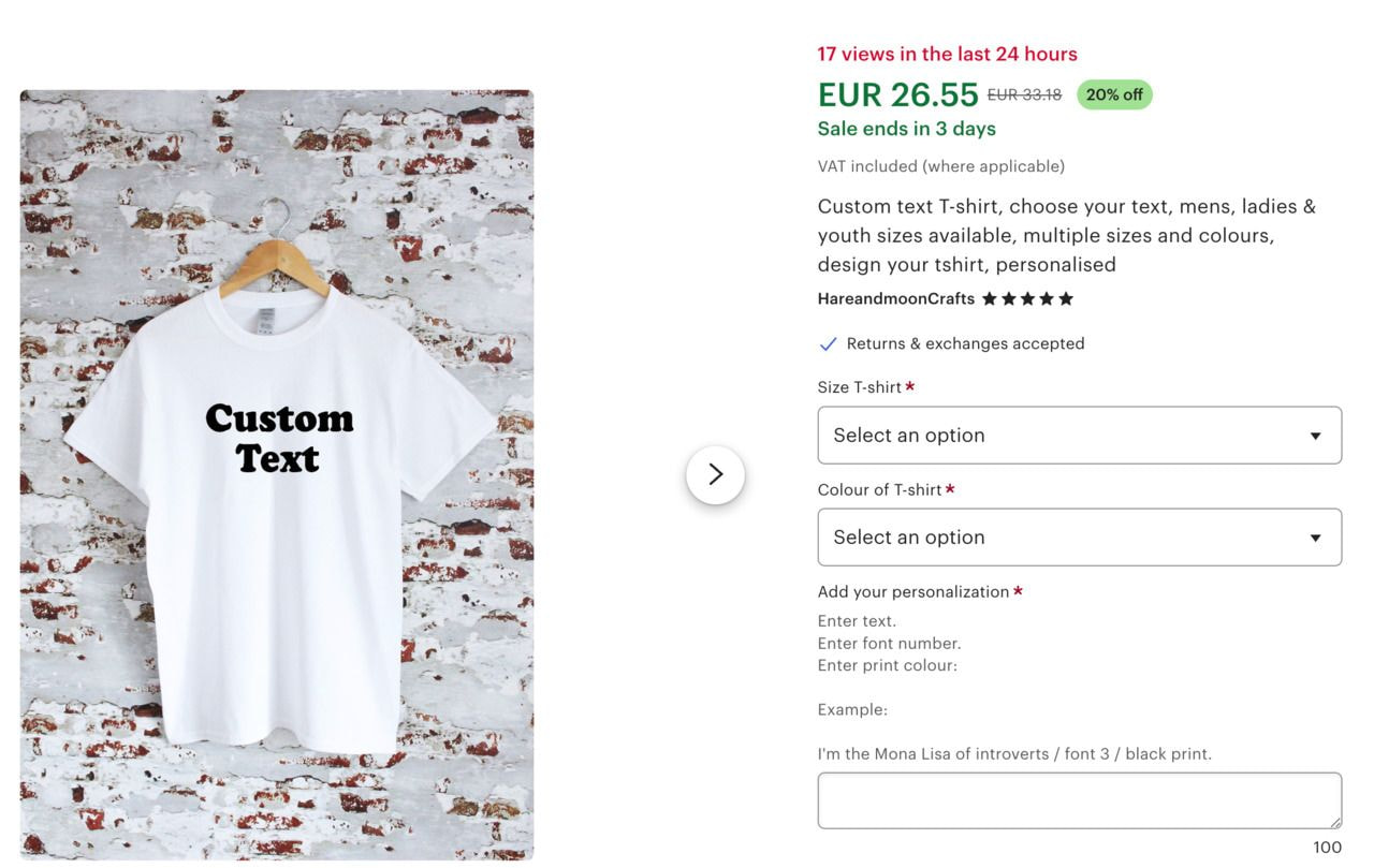 a white shirt with black text on it